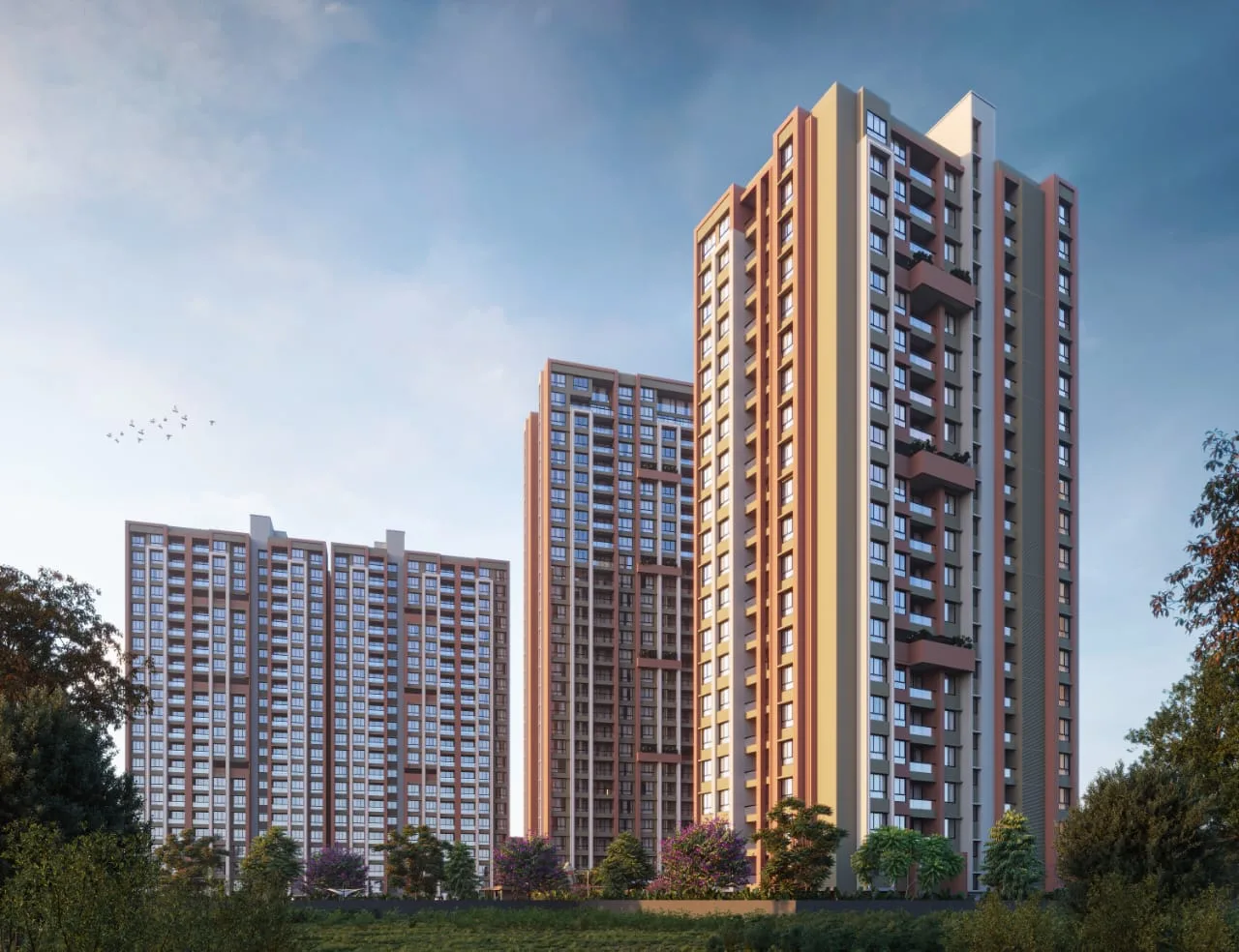 Prism City Blue Charholi Exterior Elevation Photo